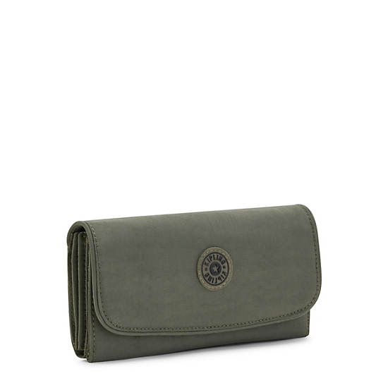 Portfele Kipling Money Land Snap Wallet Zielone | PL 1026SG